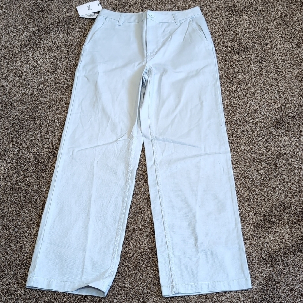 Aritzia TNA Wide-Leg Sedwick Pants Light Blue Size 2 NEW